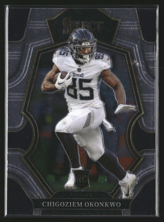 Chigoziem Okonkwo 2022 Panini Select 197 RC RC Tennessee Titans