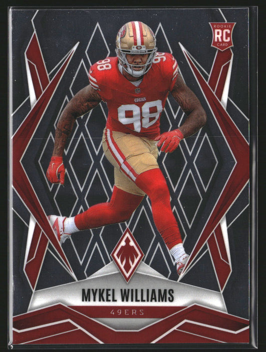 Mykel Williams 2025 Panini Phoenix 164 RC RC San Francisco 49ers