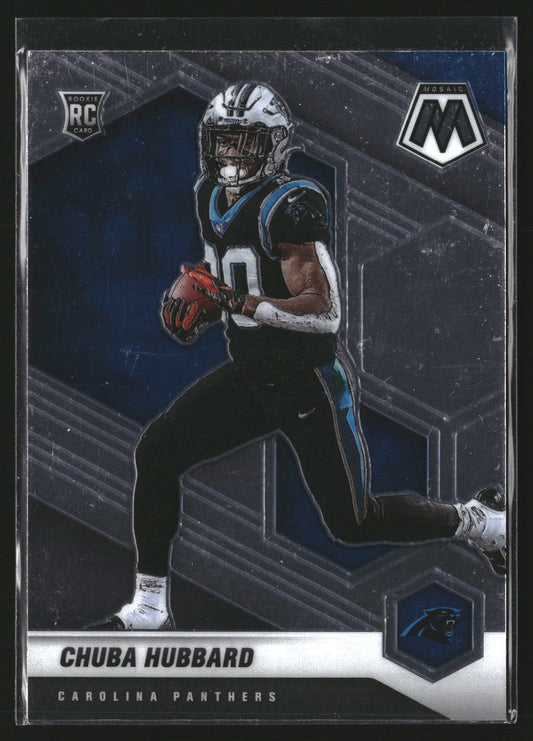 Chuba Hubbard 2021 Panini Mosaic 325 RC RC Carolina Panthers