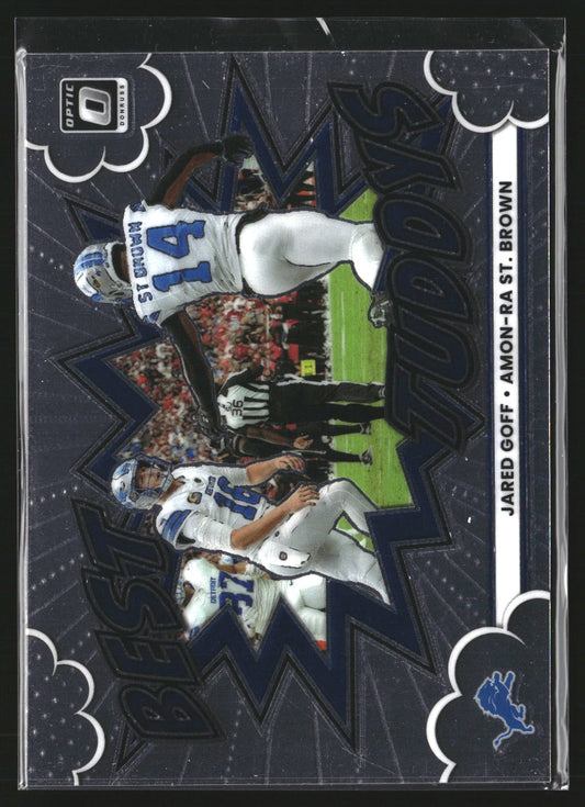 Jared Goff/Amon-Ra St. Brown 2025 Donruss Optic 9 Best Tuddys Detroit Lions