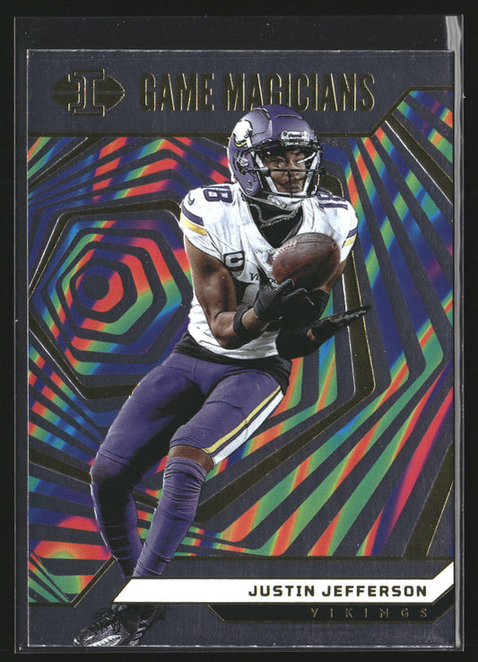 Justin Jefferson 2024 Panini Illusions 16 Game Magicians Minnesota Vikings
