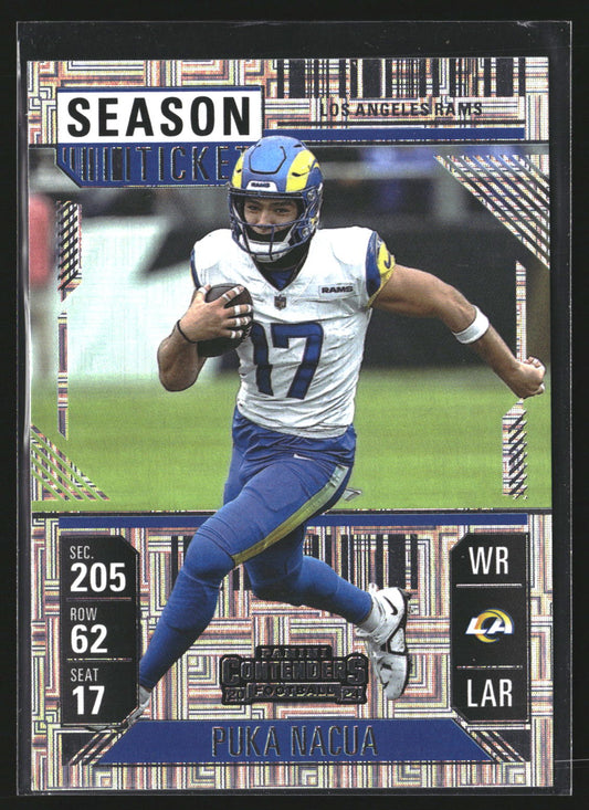 Puka Nacua 2024 Panini Contenders 59 Los Angeles Rams