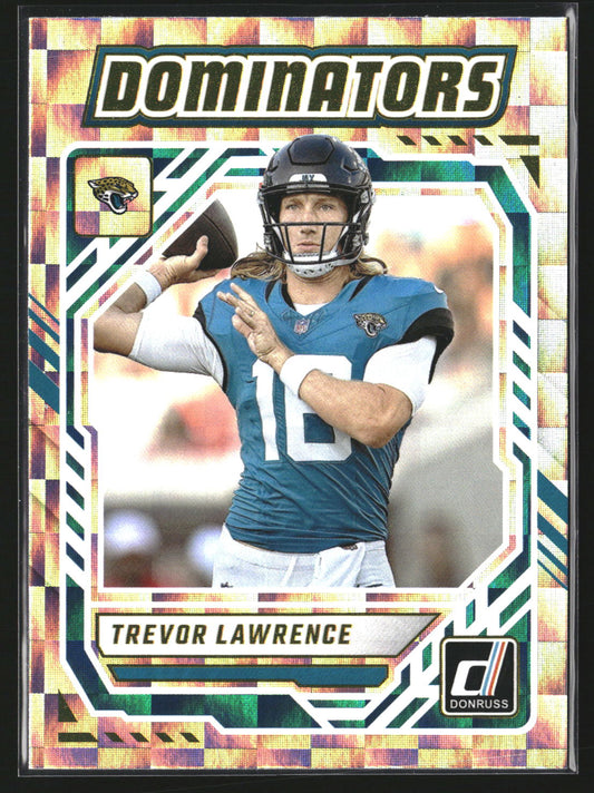 Trevor Lawrence 2025 Donruss DOM-TLE Dominators Jacksonville Jaguars
