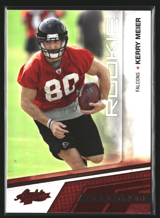 Kerry Meier 2010 Panini Absolute Memorabilia 158 RC RC Atlanta Falcons