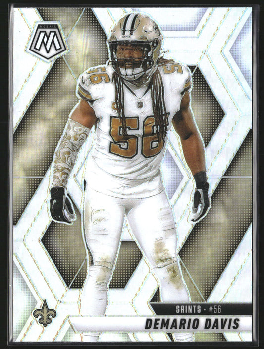 Demario Davis 2025 Panini Mosaic 230 Silver New Orleans Saints
