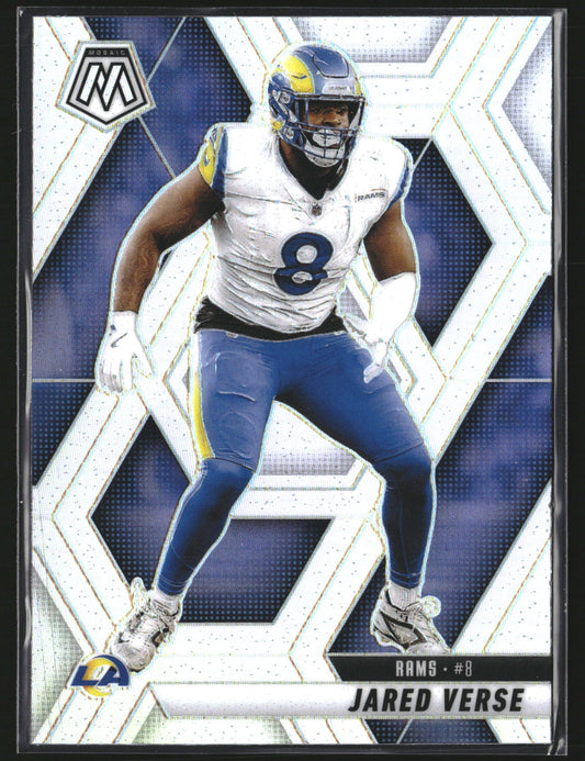 Jared Verse 2025 Panini Mosaic 8 Silver Los Angeles Rams