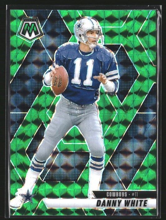 Danny White 2025 Panini Mosaic 240 Mosaic Green Dallas Cowboys