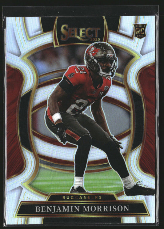 Benjamin Morrison 2025 Panini Select 39 Silver Prizm RC RC Tampa Bay Buccaneers