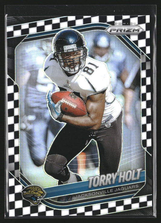 Torry Holt 2025 Panini Prizm 121 Black and White Checker Jacksonville Jaguars