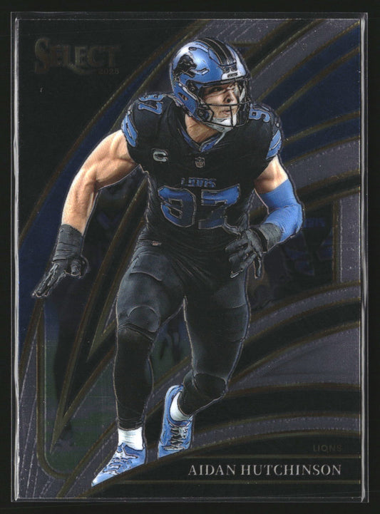 Aidan Hutchinson 2025 Panini Select 271 Detroit Lions
