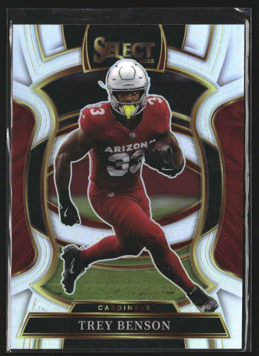 Trey Benson 2025 Panini Select 23 Silver Prizm Arizona Cardinals
