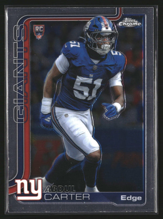 Abdul Carter 2025 Topps Chrome 350 RC RC New York Giants