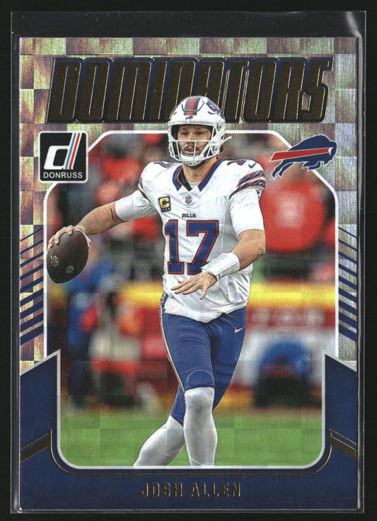Josh Allen 2024 Donruss 33 Dominators Buffalo Bills