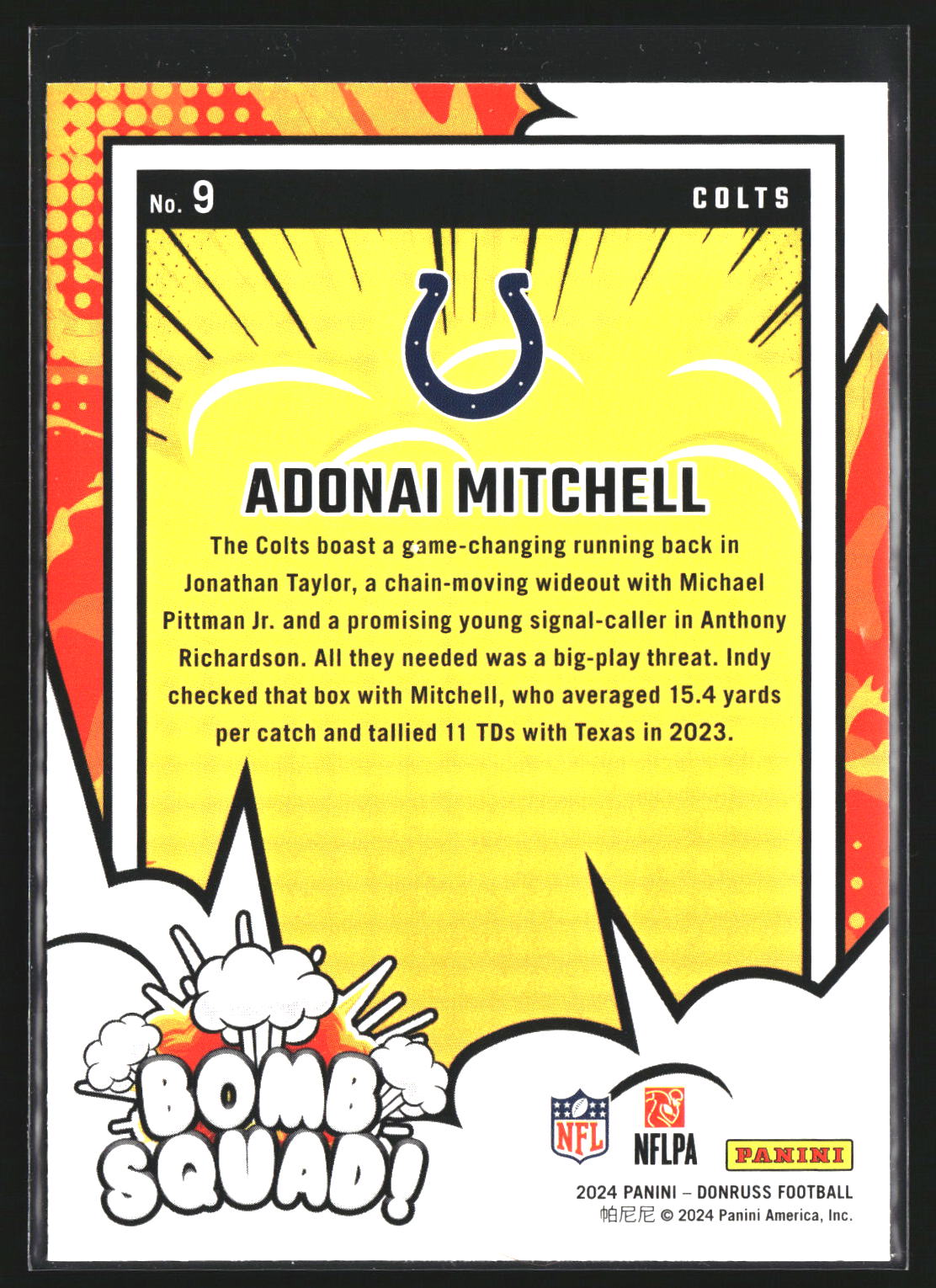 Keon Coleman 2024 Donruss 13 Bomb Squad Buffalo Bills
