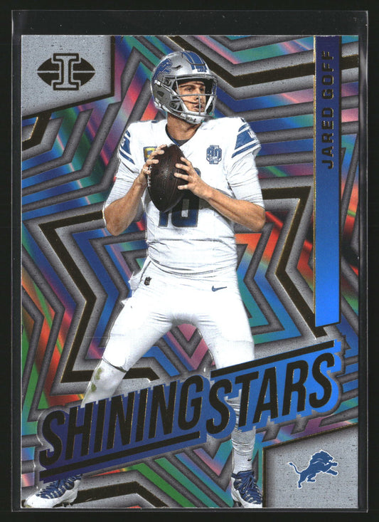 Jared Goff 2024 Panini Illusions 13 Shining Stars Detroit Lions