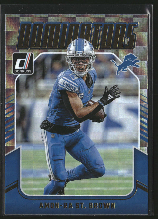 Amon-Ra St. Brown 2024 Donruss 28 Dominators Detroit Lions
