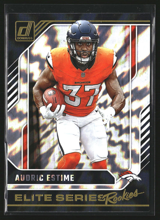 Audric Estime 2024 Donruss 19 Elite Series Rookies Denver Broncos