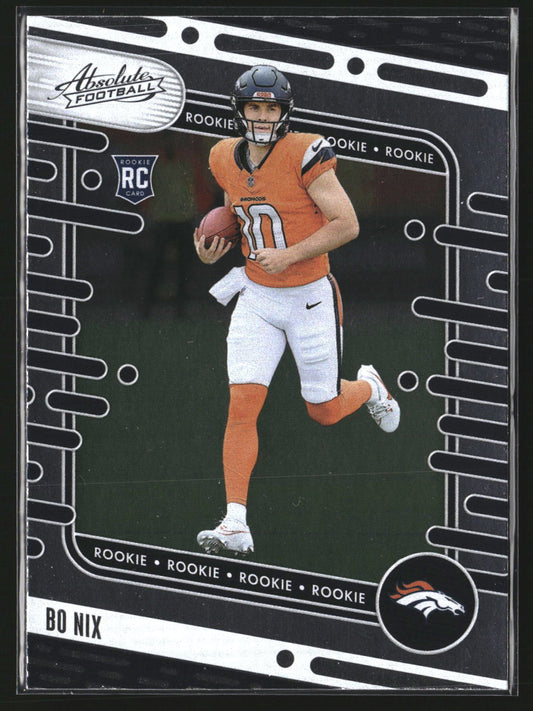 Bo Nix 2024 Panini Absolute 112 Denver Broncos