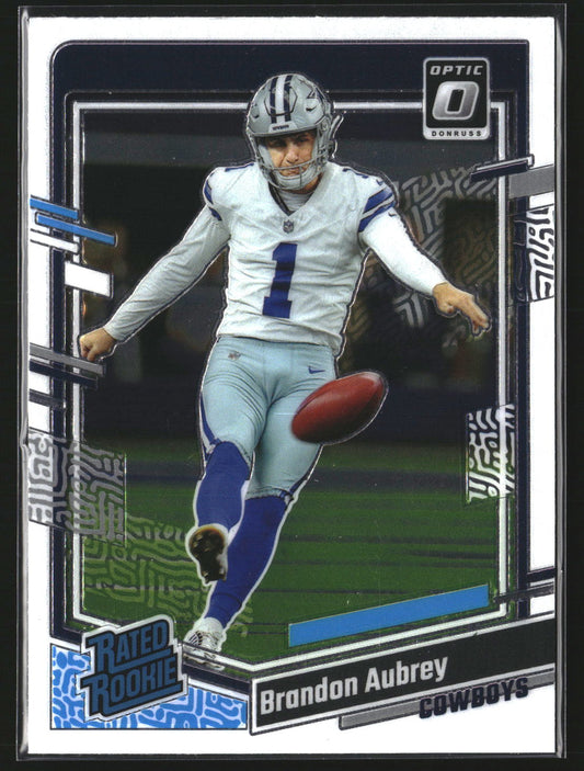 Brandon Aubrey 2023 Donruss Optic 226 RC RC Dallas Cowboys