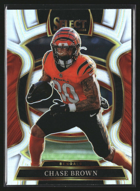 Chase Brown 2025 Panini Select 59 Silver Prizm Cincinnati Bengals