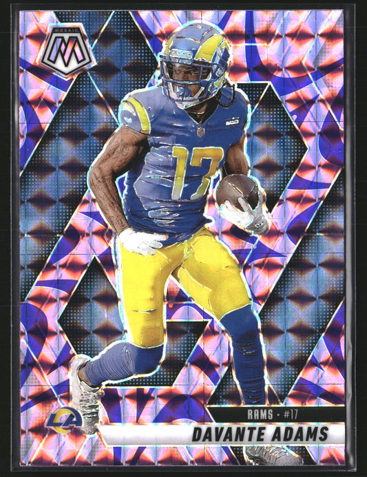 Davante Adams 2025 Panini Mosaic 38 Mosaic Reactive Purple Los Angeles Rams