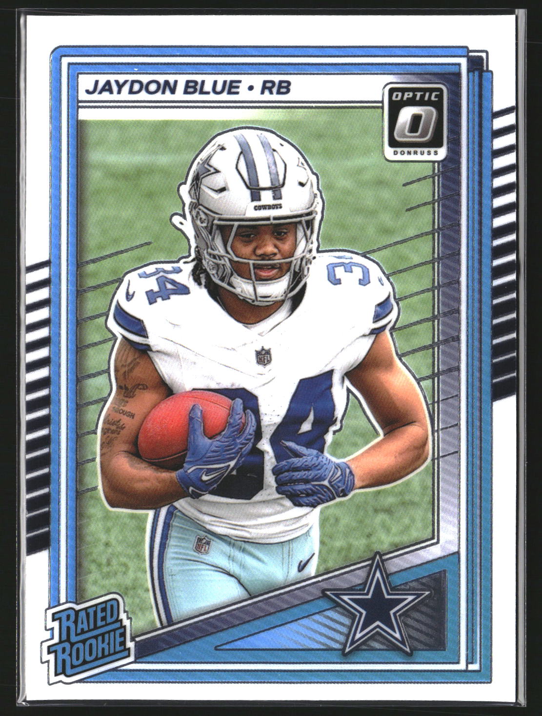 Jaydon Blue 2025 Donruss Optic 242 RC RC Dallas Cowboys