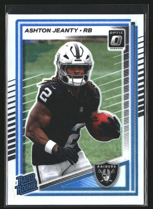 Ashton Jeanty 2025 Donruss Optic 202 Holo RC RC Las Vegas Raiders