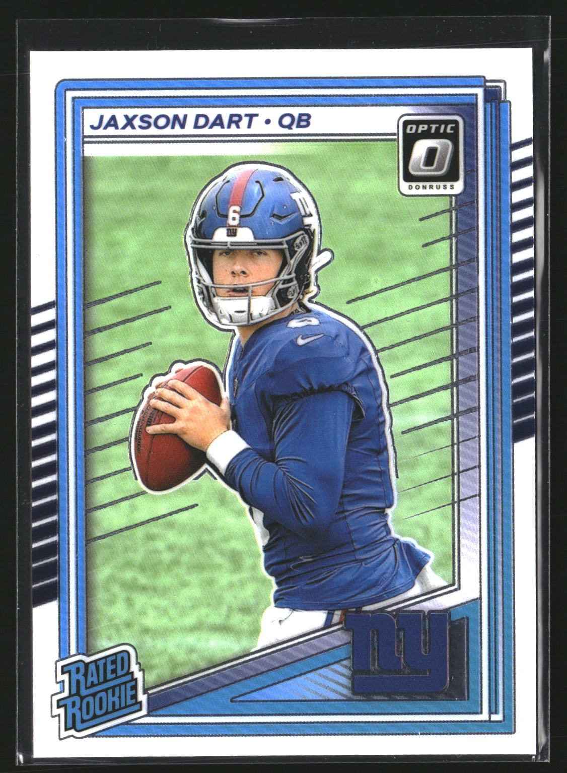 Jaxson Dart 2025 Donruss Optic 273 RC RC New York Giants