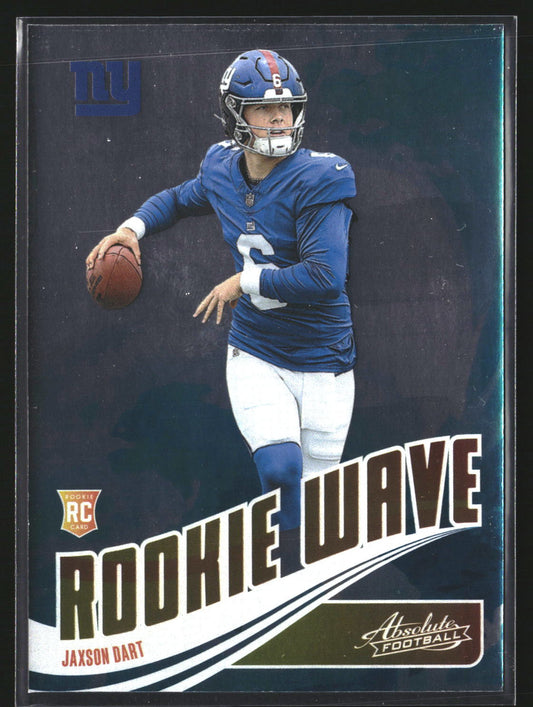Jaxson Dart 2025 Panini Absolute RW-JDT Rookie Wave New York Giants