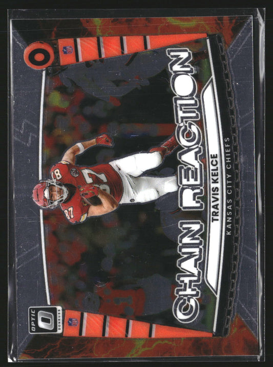 Travis Kelce 2025 Donruss Optic 7 Chain Reaction Kansas City Chiefs