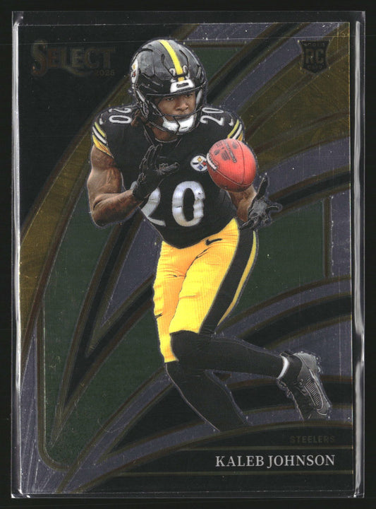 Kaleb Johnson 2025 Panini Select 252 RC RC Pittsburgh Steelers