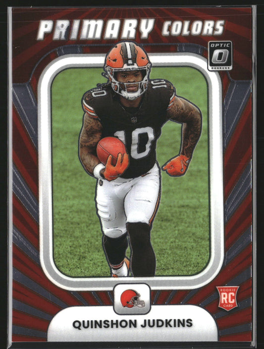 Quinshon Judkins 2025 Donruss Optic 17 Rookie Primary Colors Cleveland Browns