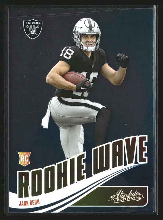 Jack Bech 2025 Panini Absolute RW-JBH Rookie Wave Las Vegas Raiders