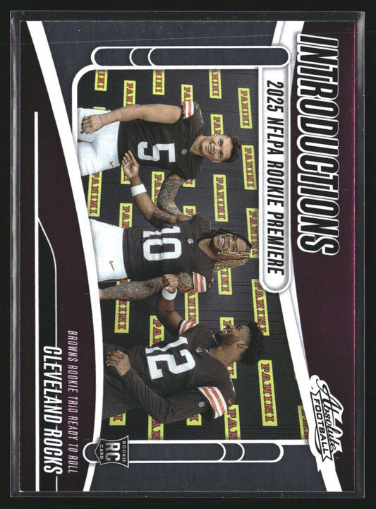 Cleveland Rocks 2025 Panini Absolute I-QJS Introductions Cleveland Browns