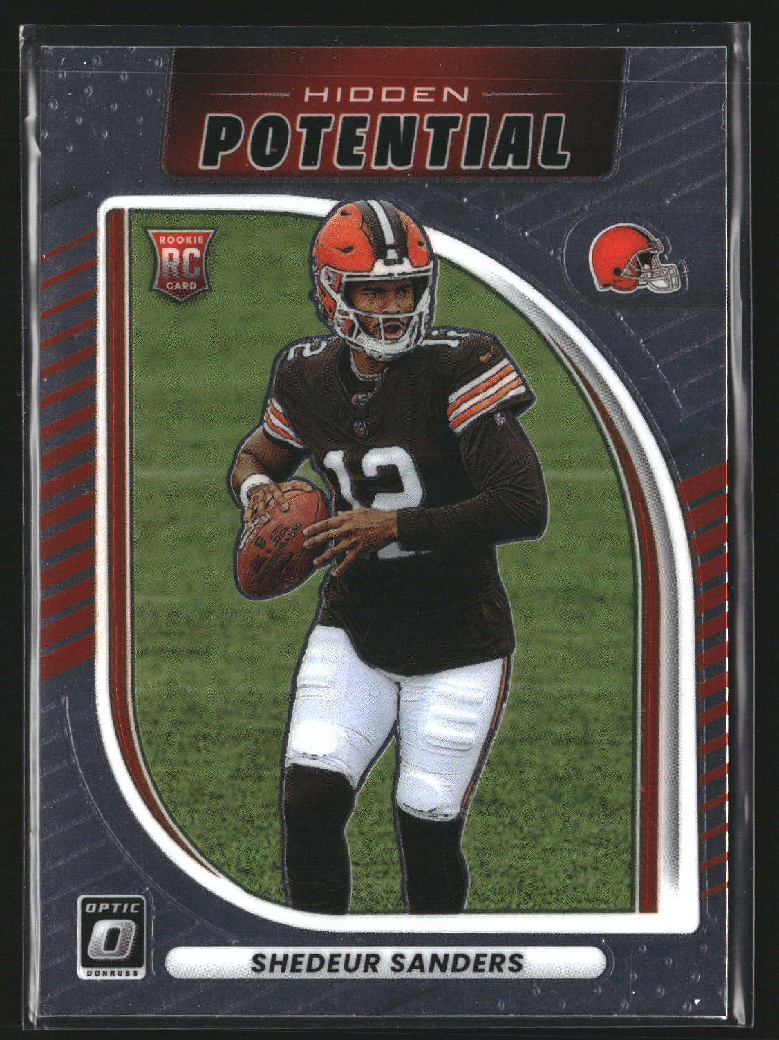 Shedeur Sanders 2025 Donruss Optic 20 Hidden Potential Cleveland Browns