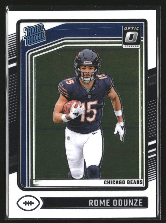 Rome Odunze 2024 Donruss Optic 286 RC RC Chicago Bears