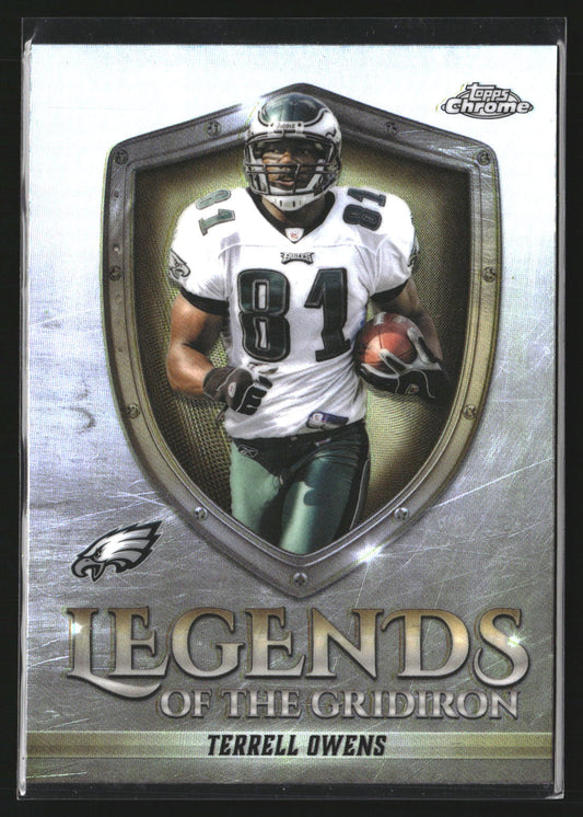 Terrell Owens 2025 Topps Chrome LOG-20 Legends of the Gridiron Eagles