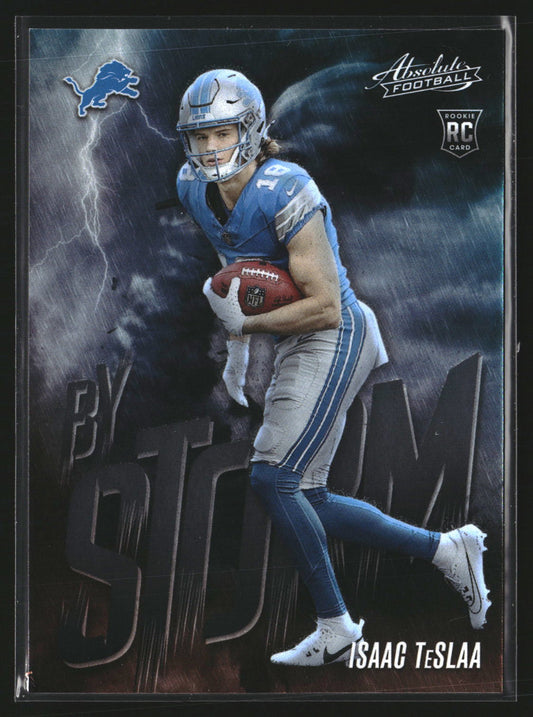 Isaac TeSlaa 2025 Panini Absolute 5 By Storm Detroit Lions