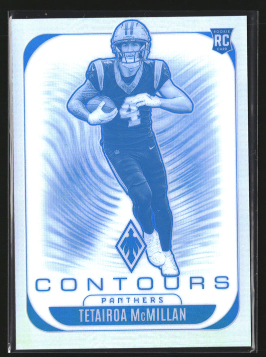 Tetairoa McMillan 2025 Panini Phoenix 5 Contours Carolina Panthers