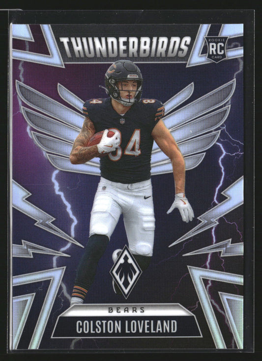 Colston Loveland 2025 Panini Phoenix 9 Thunderbirds Chicago Bears