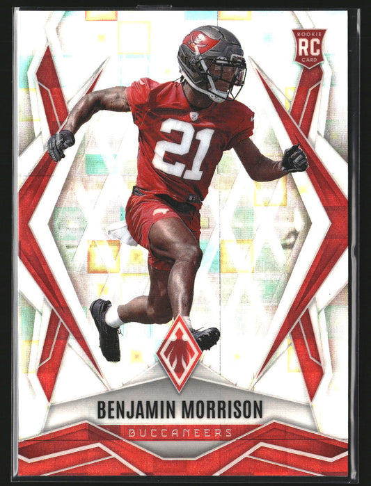 Benjamin Morrison 2025 Panini Phoenix 247 Silver Pyramids Prizm RC Buccaneers