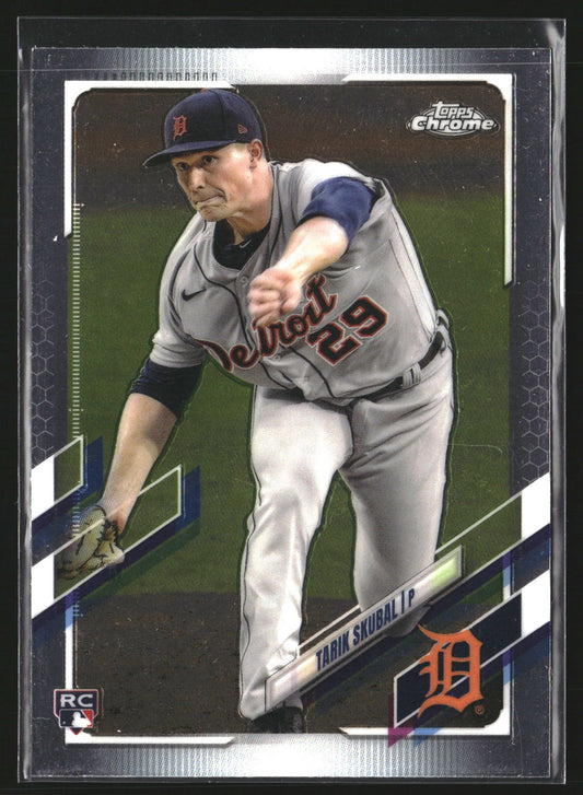 Tarik Skubal 2021 Topps Chrome 103 RC RC Detroit Tigers