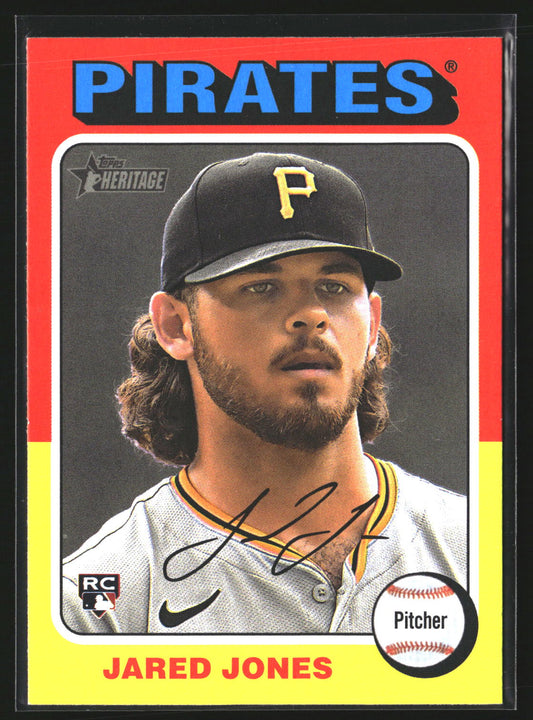 Jared Jones 2024 Topps Heritage 675 RC RC Pittsburgh Pirates