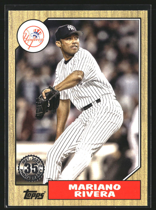 Mariano Rivera 2022 Topps Update 87TBU-42 1987 Topps Baseball 35th Yankees