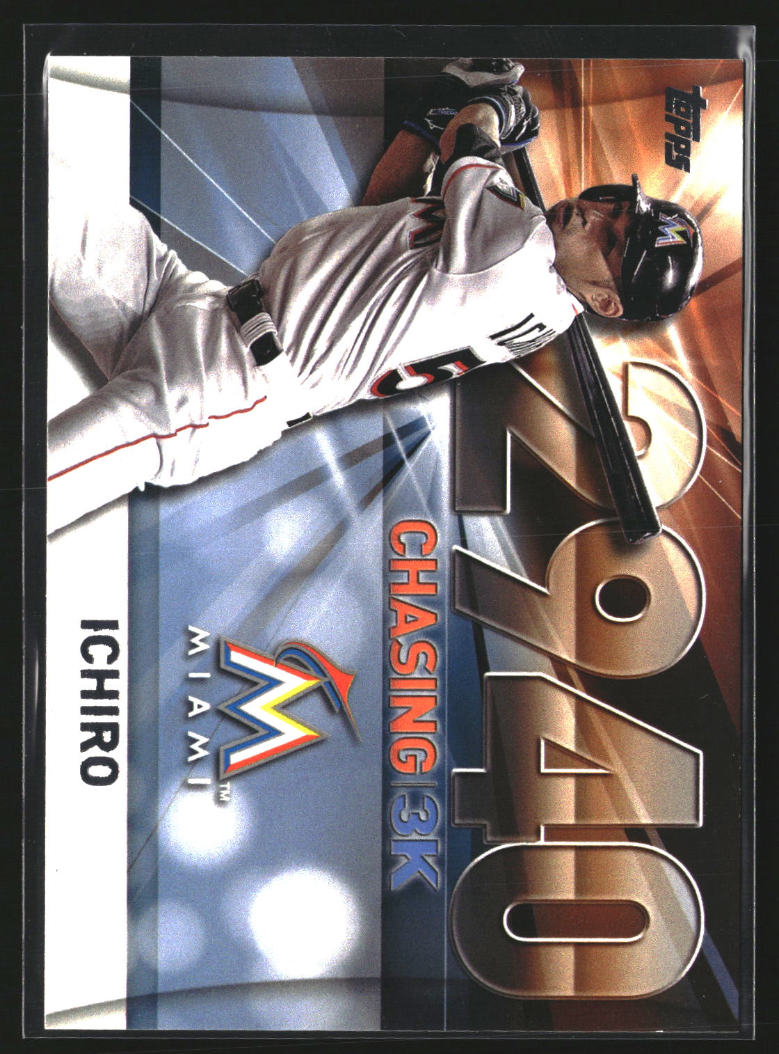 Ichiro 2016 Topps Update 3000-35 Chasing 3K Miami Marlins