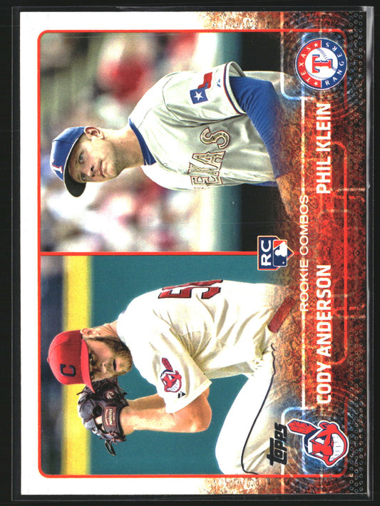 Cody Anderson / Phil Klein RCOM, 2015 Topps Update US52 RC RC