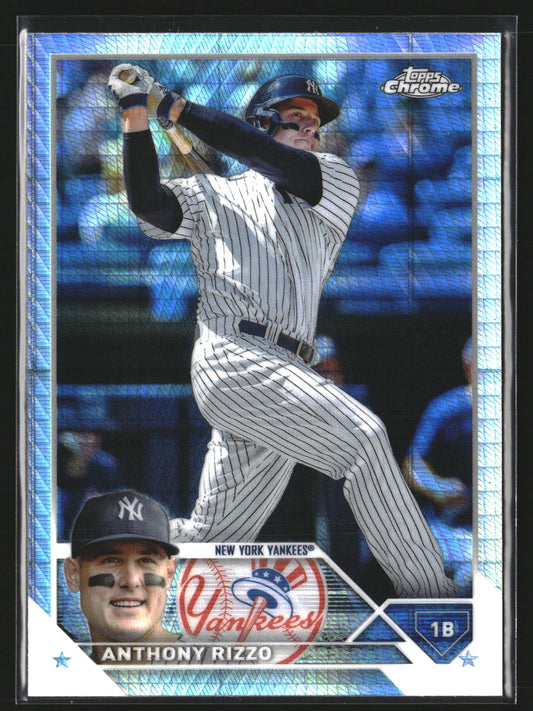 Anthony Rizzo 2023 Topps Chrome 191 Prism Refractors New York Yankees