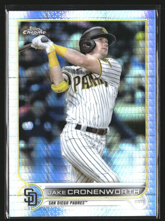 Jake Cronenworth 2022 Topps Chrome Sonic 172 Prism Refractor San Diego Padres