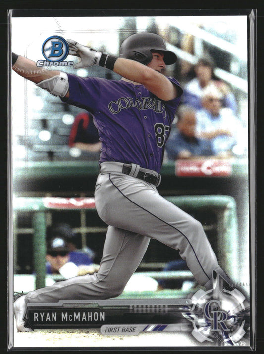 Ryan McMahon 2017 Bowman Chrome BCP217 Prospects Refractor SN Colorado Rockies