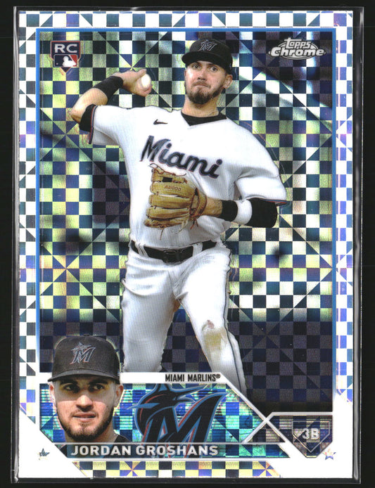 Jordan Groshans 2023 Topps Chrome 9 X-Fractors Miami Marlins
